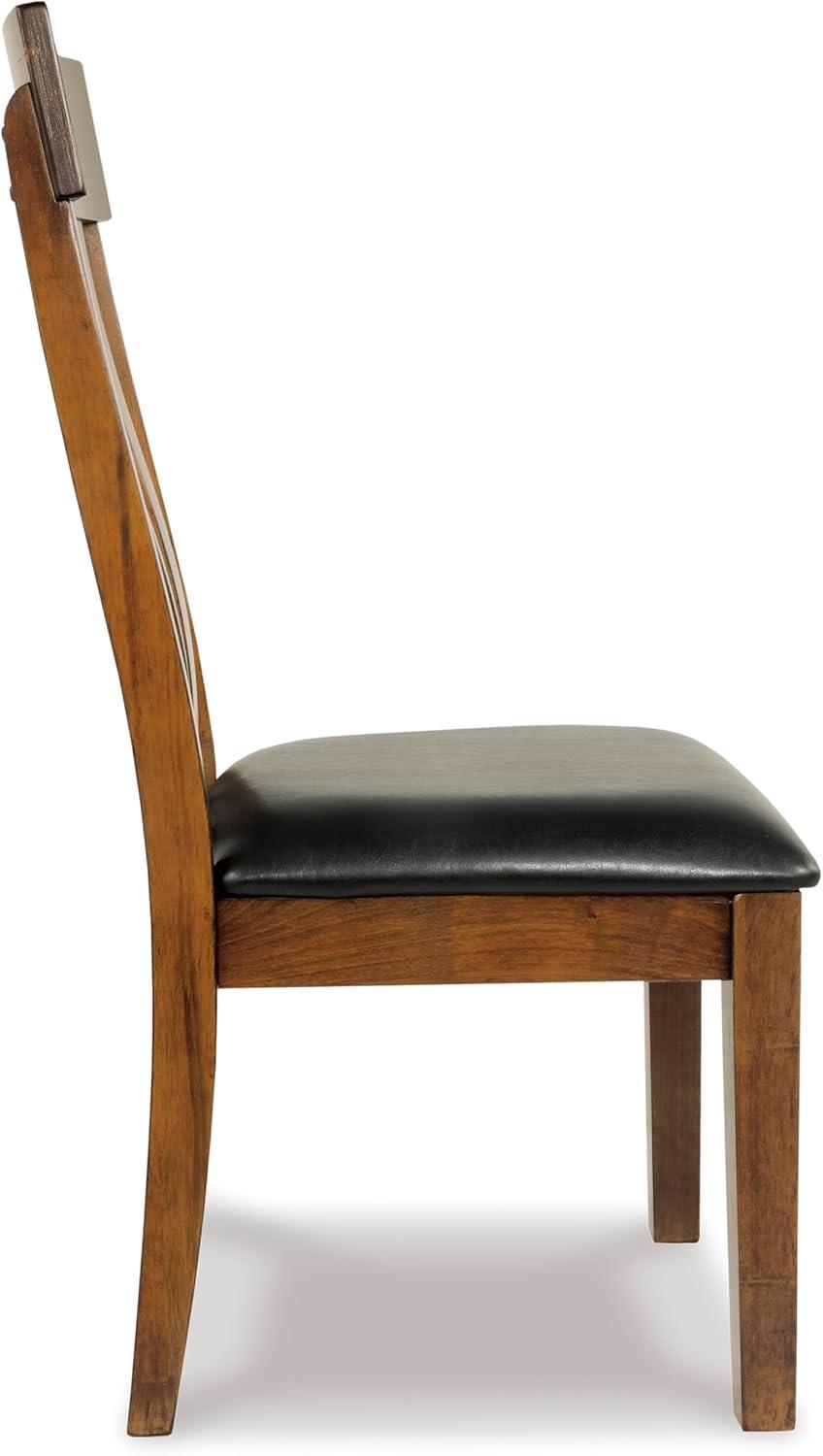 Signature Design by Ashley Ralene Rake Back Dining Room Chair, Set of 2, Brown