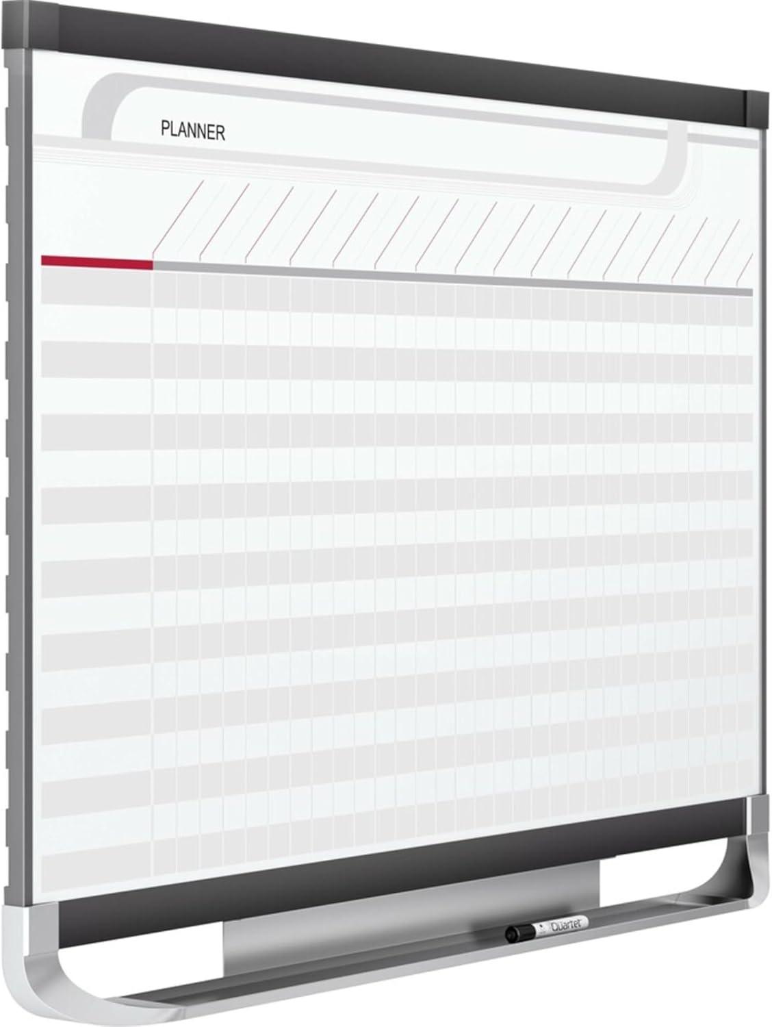 Quartet Prestige 2 Total Erase Project Planner - Wall Mountable - Metal - Graphite (PP32P2)