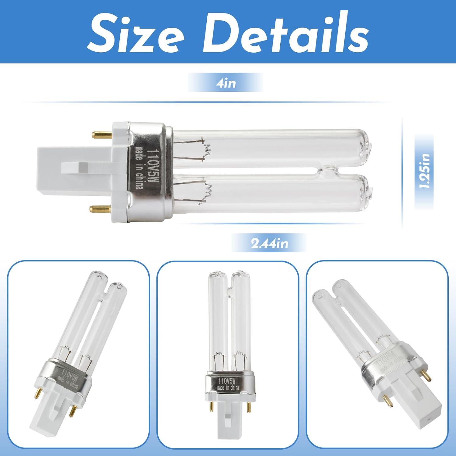 Aquagarden Pennington Aquagarden, Inpond & Awesome Pond UVC Replacement Lamp - 5 Watt , Fits the 200 & 300 & 450 Gallon Models