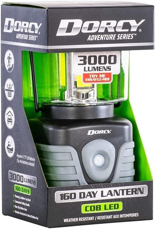 Dorcy 3000 Lumens Black and Green Outdoor Lantern