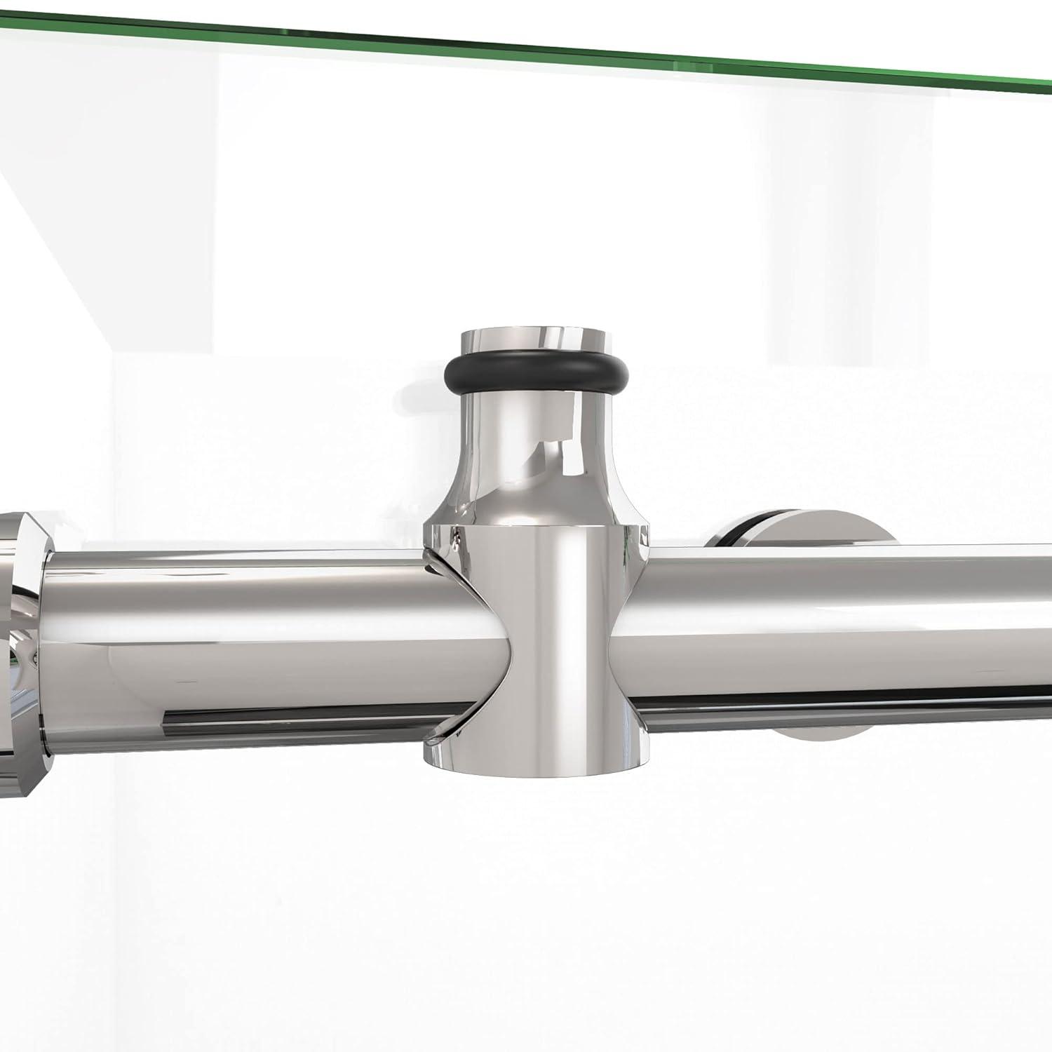 72.38" W x 34.5" D x 76" H Frameless Rectangle Sliding Shower Enclosure