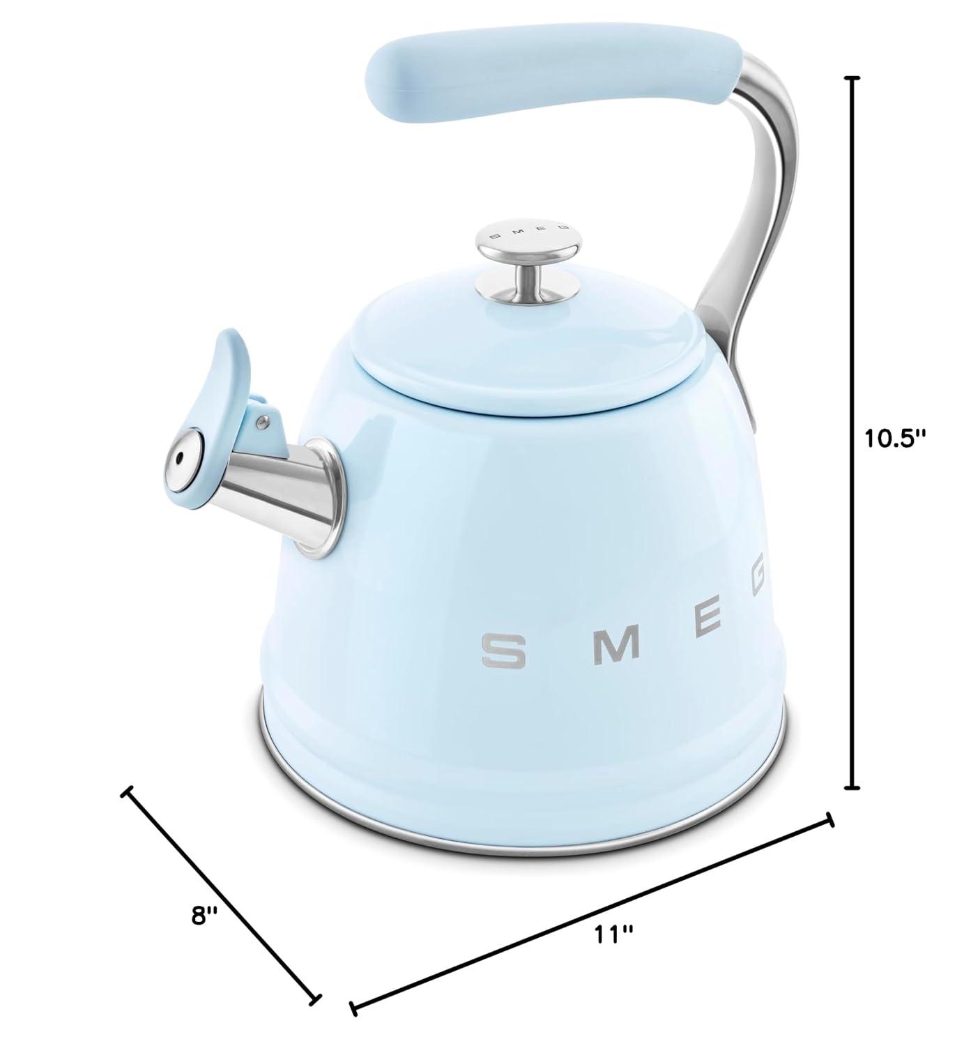 SMEG Pastel Blue Whistling Stovetop Kettle