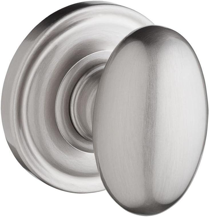 Ellipse Privacy Door Knob with Traditional Round Rose