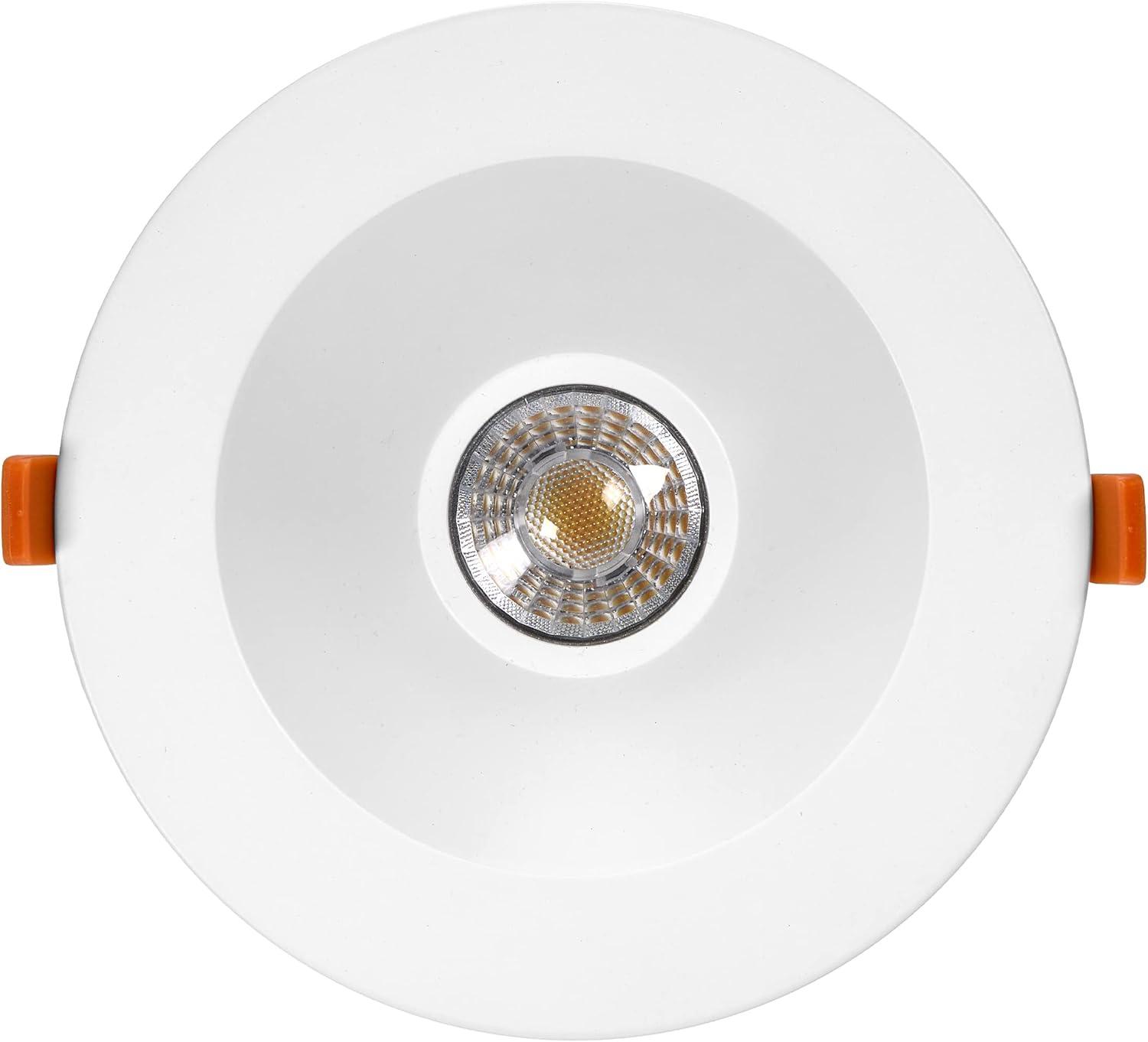 Maxxima 6 in. Ultra-Thin Recessed Anti-Glare LED Downlight, Canless IC Rated, 1300 Lumens, 5 Color Temperature Selectable 2700K/3000K/3500K/4000K/5000K, Dimmable, 90 CRI, 5 CCT Slim, J-Box Included