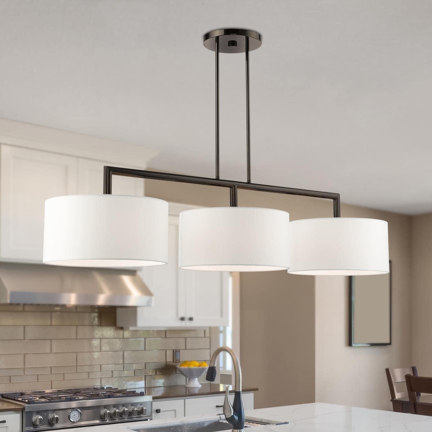 Livex Lighting Meridian 3 - Light Chandelier in  Black Chrome