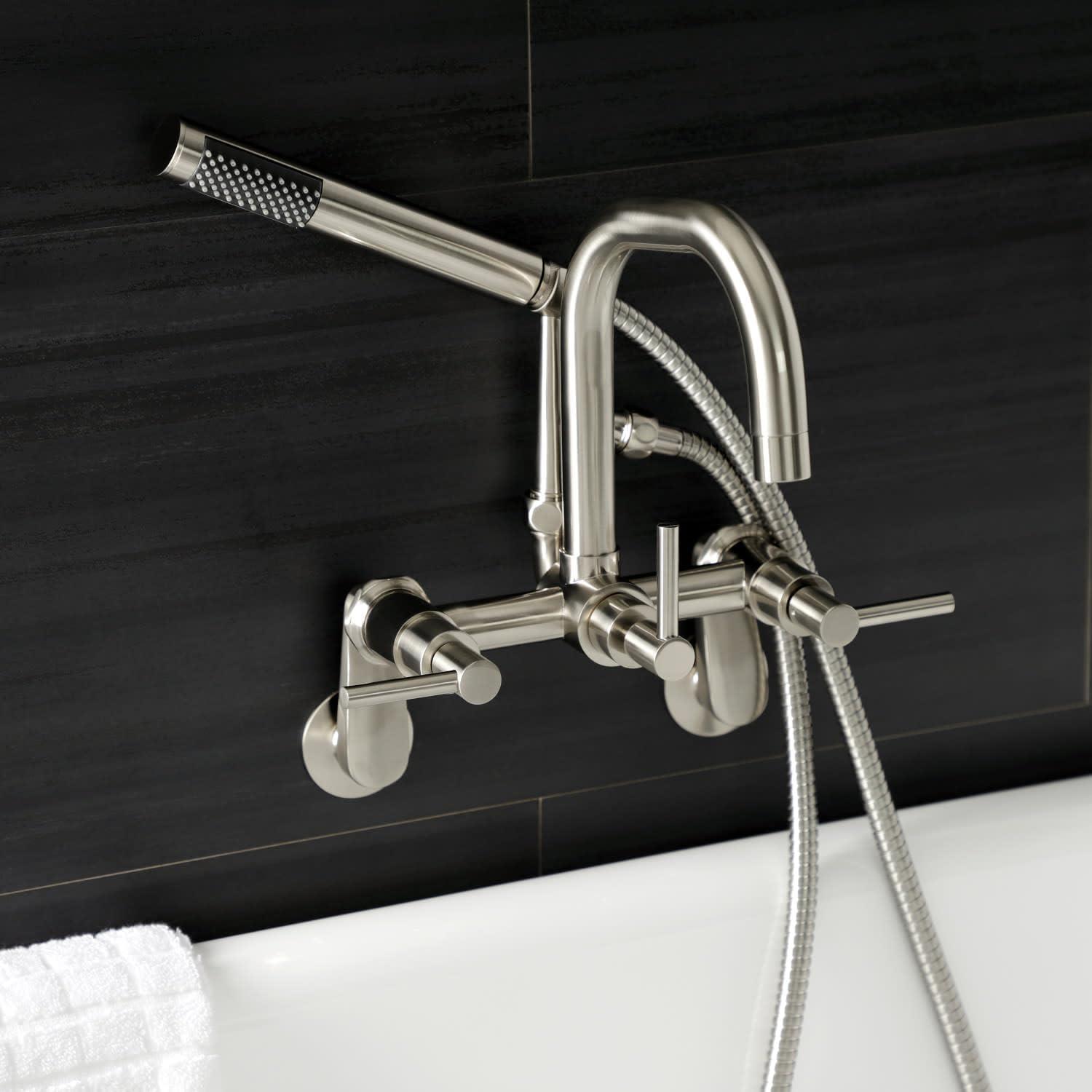 Kingston Brass Kingston Brass Concord Wall Mount Clawfoot Tub Faucet AE8457DX