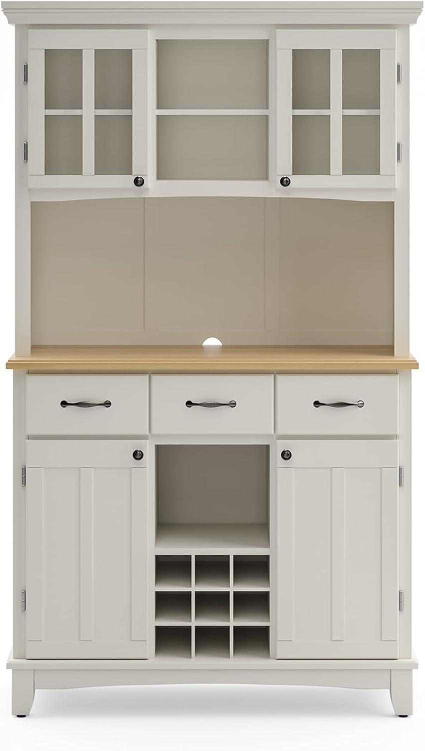 Sideboard buffet Servers Wood Top and Hutch - Home Styles