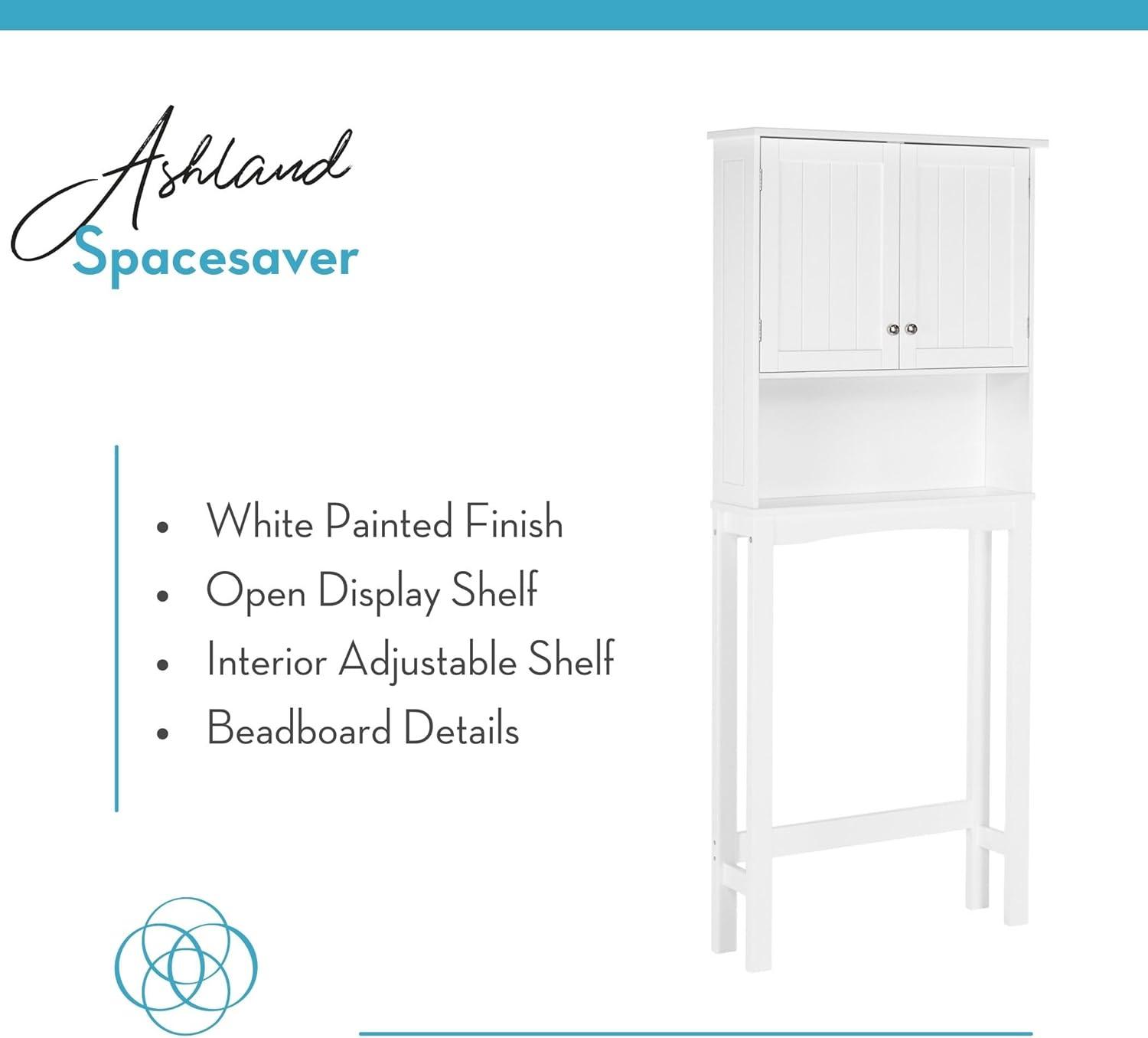 RiverRidge Ashland Over the Toilet Bathroom Spacesaver Wall Medicine Storage Cabinet with Adjustable Shelf - White