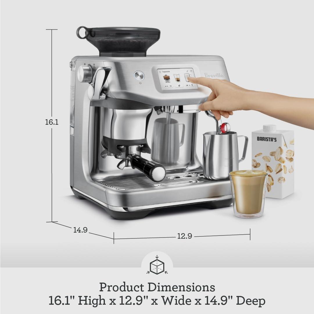 Breville ® Barista Touch ™ Impress Espresso Machine in Olive Tapenade