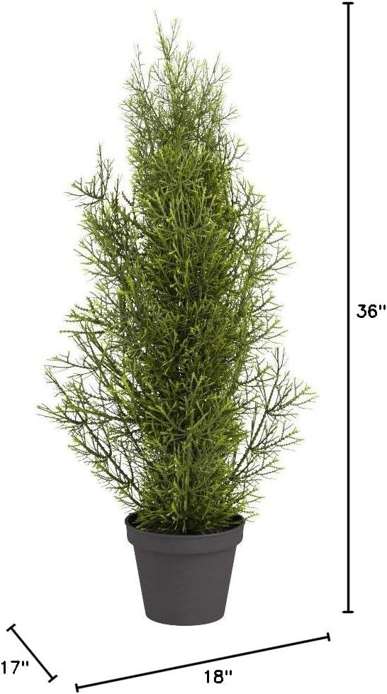 Nearly Natural 3-ft Mini Cedar Pine Tree (Indoor/Outdoor)