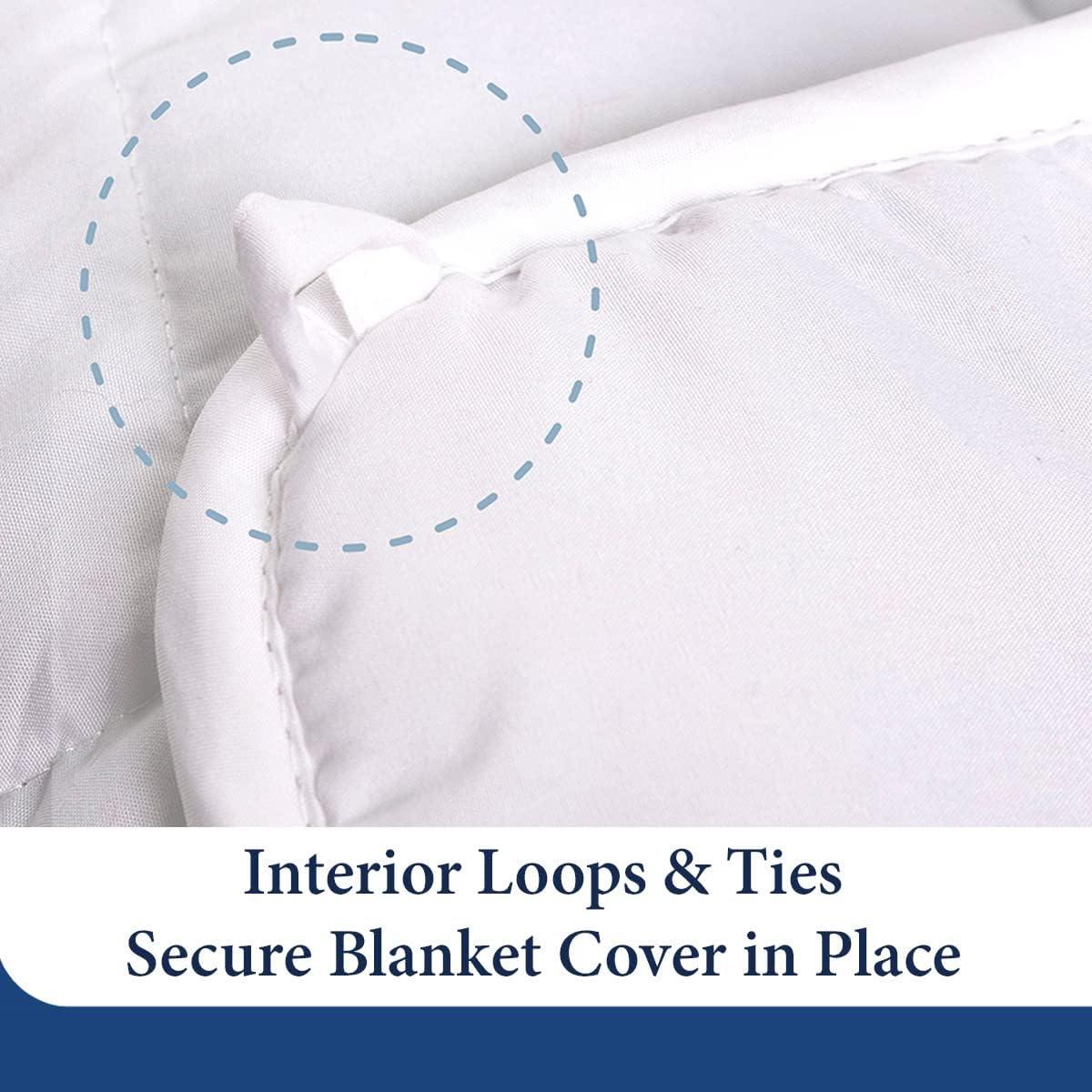 Cosy House Collection Adult Weighted Blanket - 100% Rayon Derived from Bamboo Removable Cover
