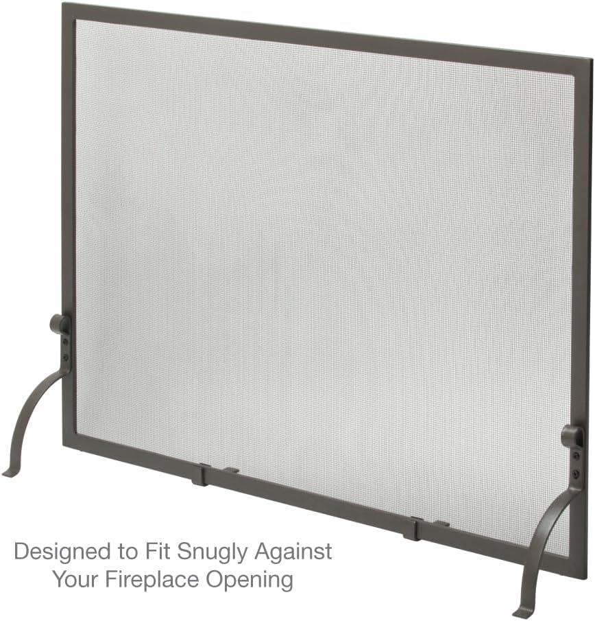 UniFlame Single Panel Olde World Iron Finish Screen