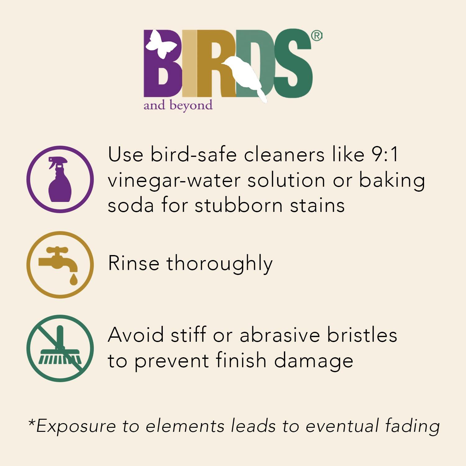 Tierra Garden Birds 19" D Hunter Green Fiber Clay Birdbath Bowl