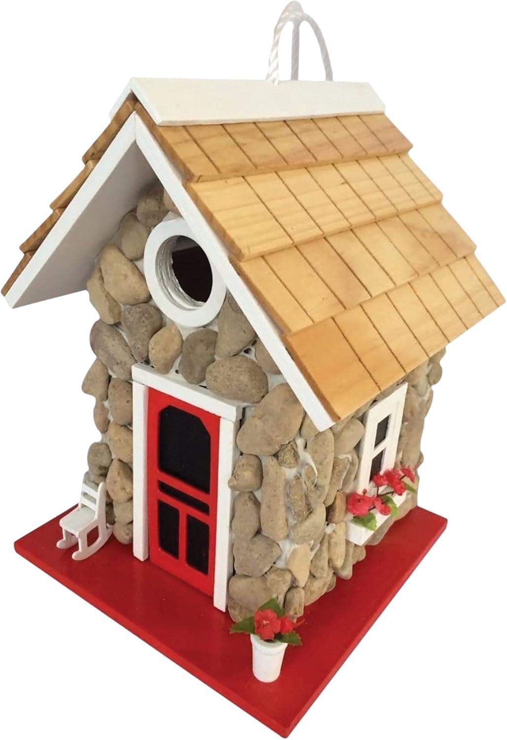 Hatchling Series Fieldstone Guest Cottage 10 in x 7 in x 7 in Birdhouse