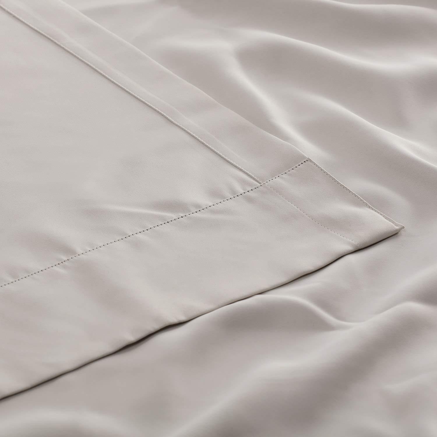 Half Price Drapes Alabaster Beige Room Darkening Curtains for Bedroom (1 Panel), 50W X 96L