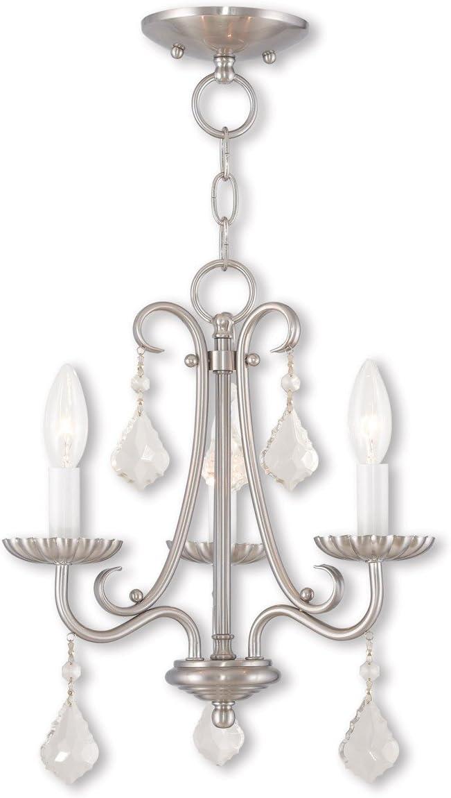 Livex Lighting Daphne 3 - Light Chandelier in  Brushed Nickel