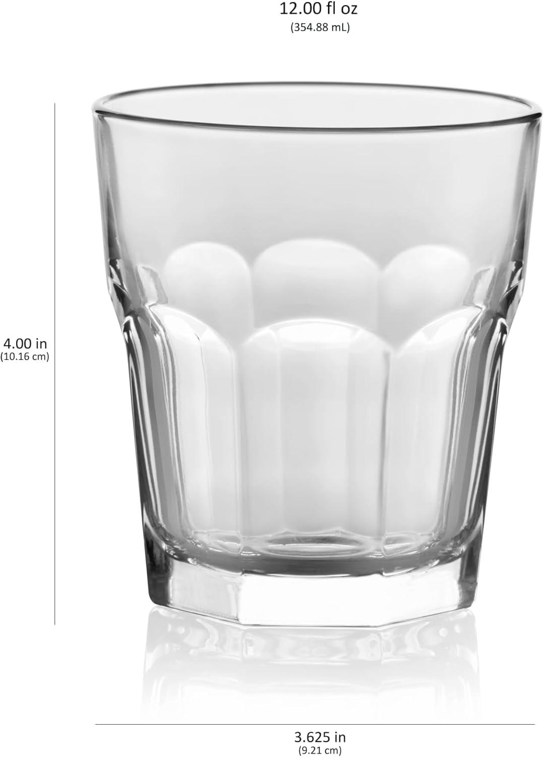 Libbey Gibraltar Rocks Glasses, 12-ounce