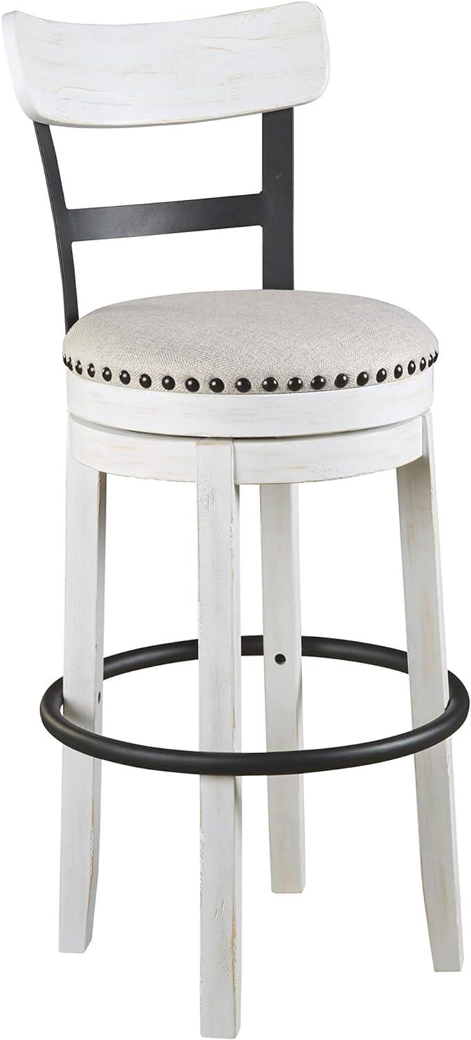 Tall Valebeck Upholstered Swivel Barstool - Signature Design by Ashley