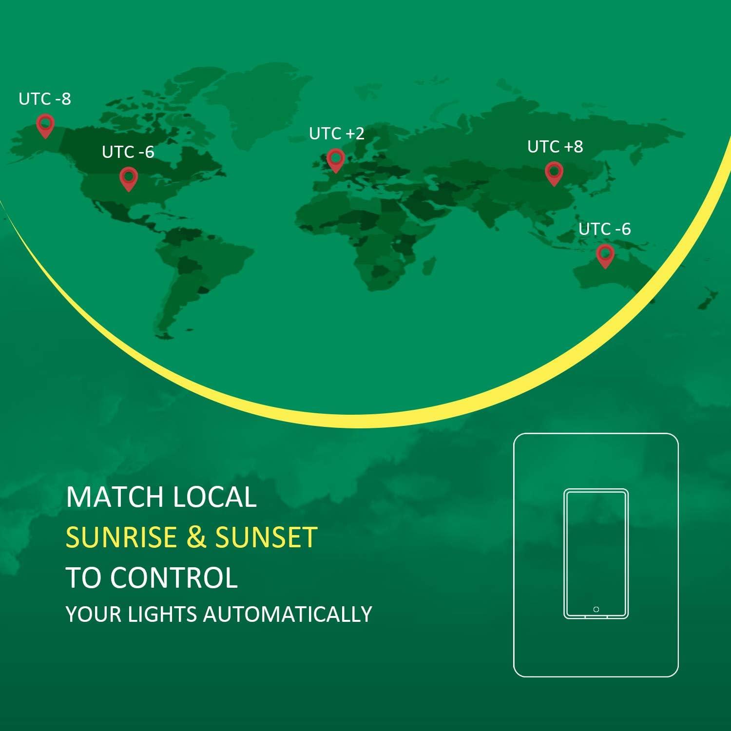 Smart Switch by MartinJerry | Works with Alexa, Smart Home Devices Works with Google Home, No Hub Required, Easy Installation, Single Pole (4 Pack)