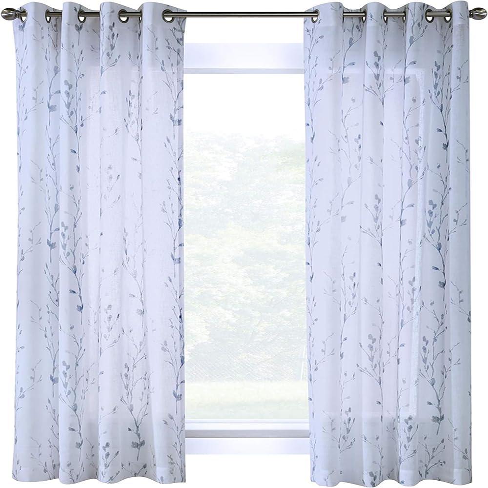 Commonwealth Primavera Grommet Curtain Panel Window Dressing - White