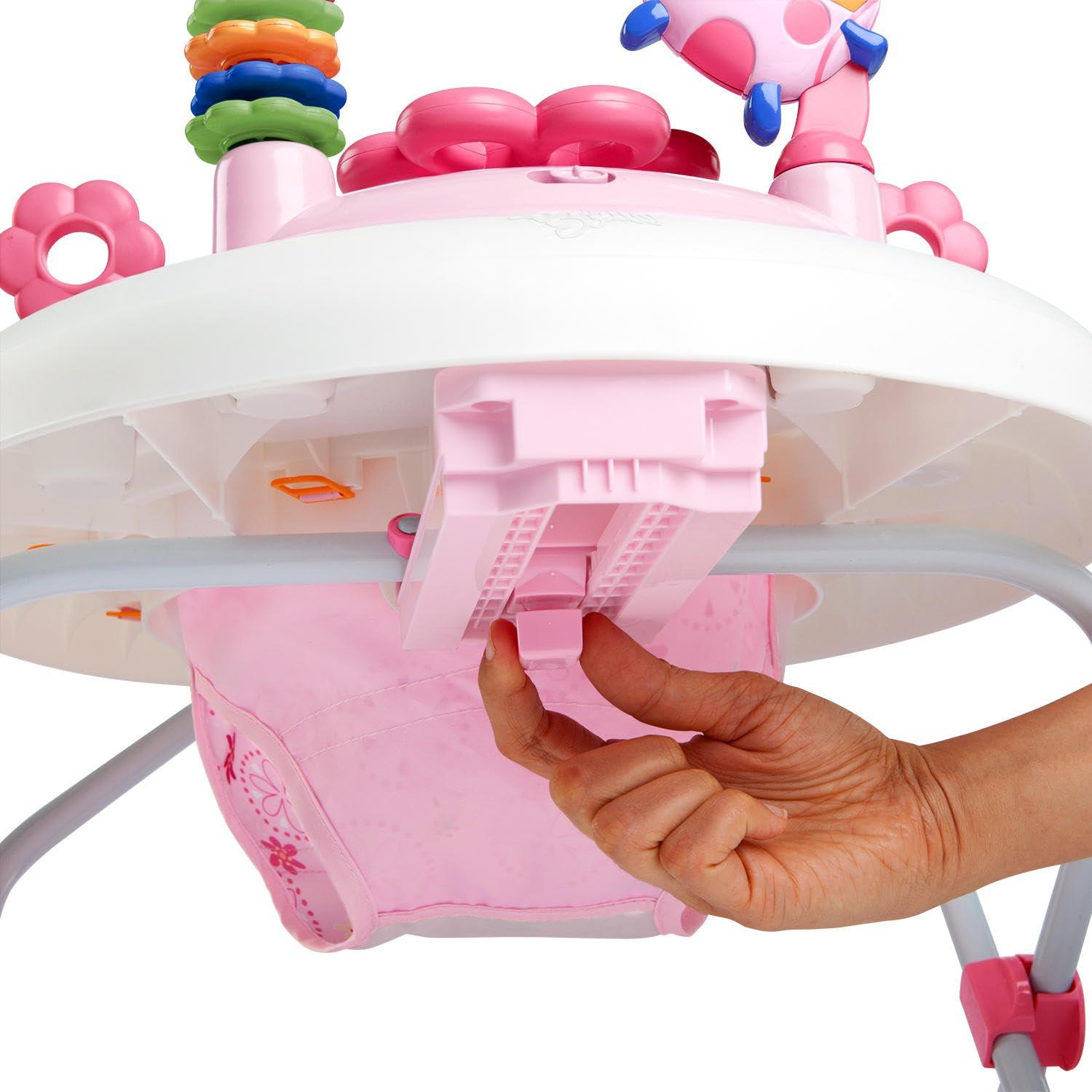 Bright Starts Adjustable Baby Walker with Activity Station, JuneBerry