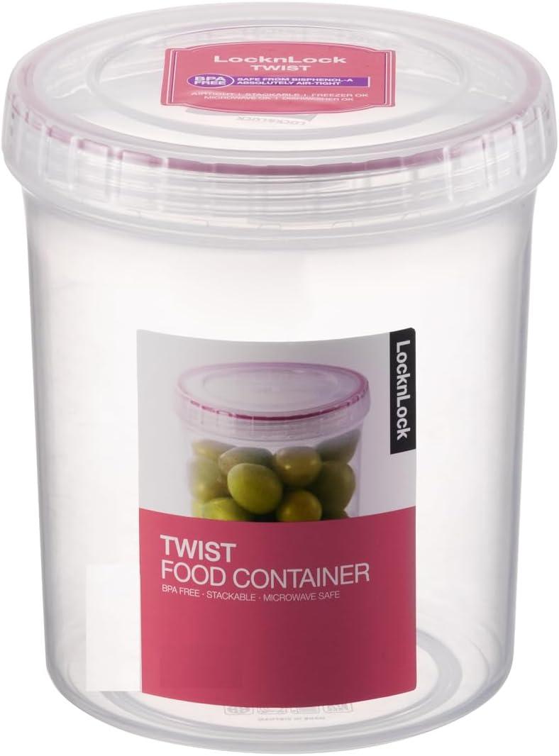 Clear BPA-Free Twist Food Storage Canister Set