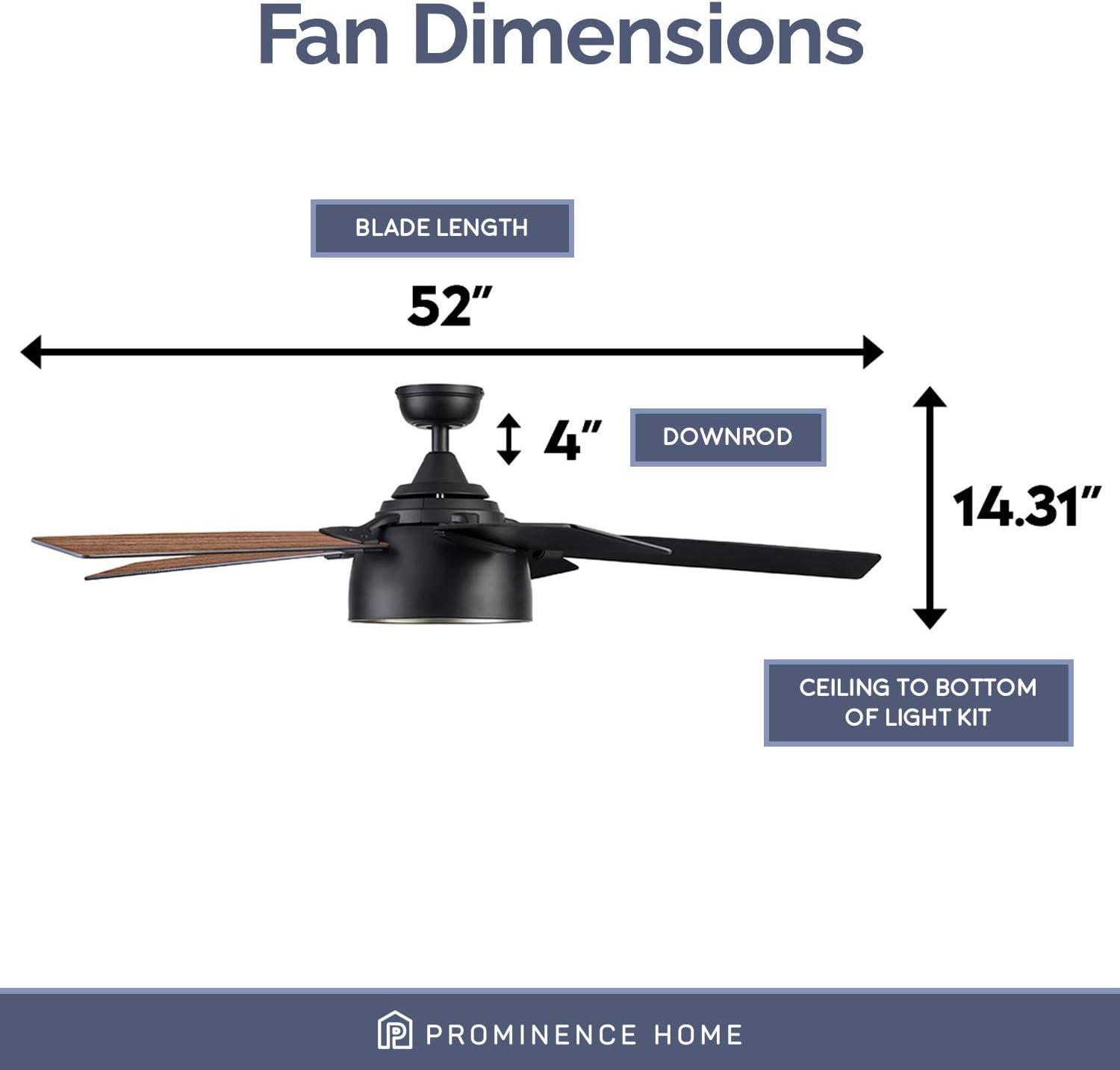 Octavia 52" Ceiling Fan with LED Light