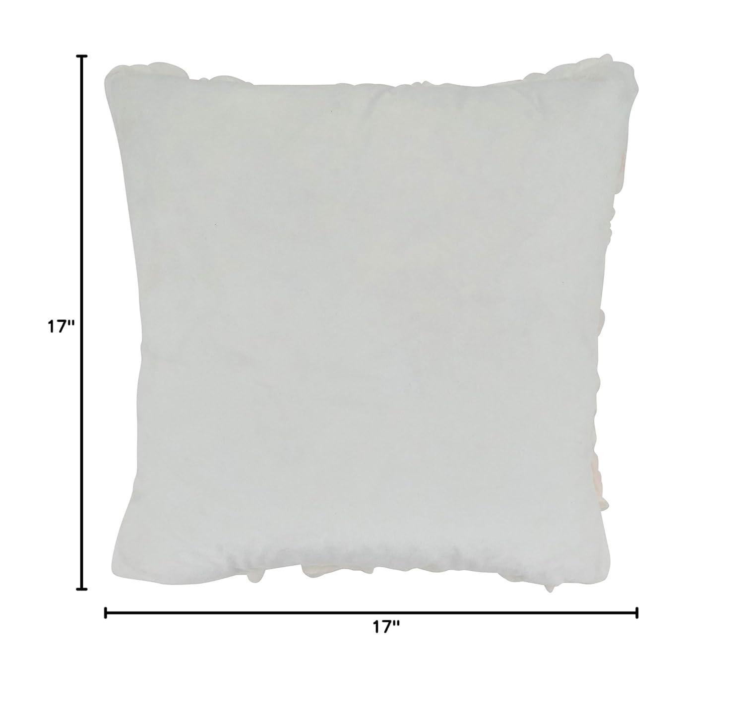 Saro Robbie Hart Collection Appliqued Throw Pillow