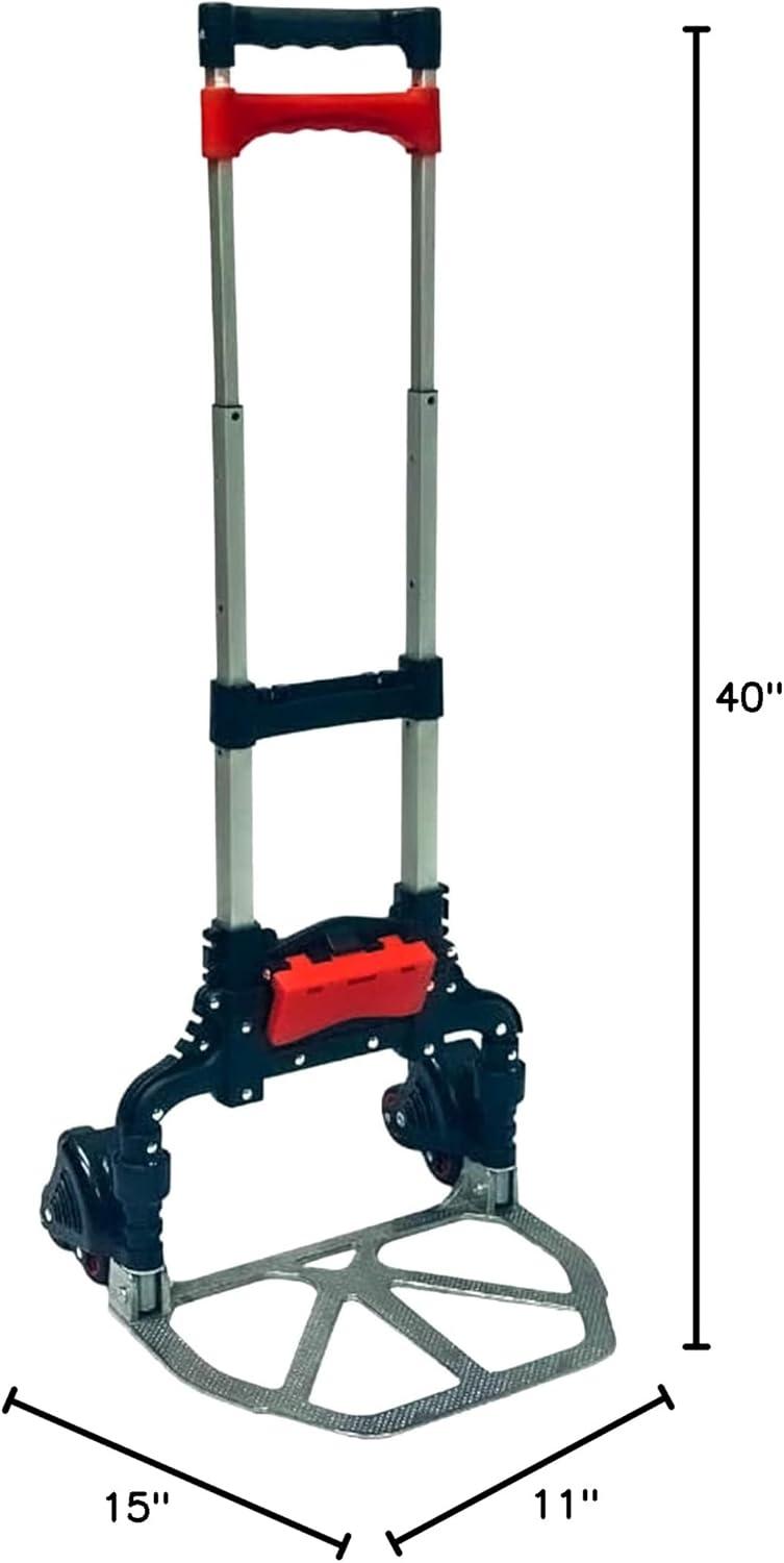 Magna Cart Stair Climbing 6-Wheel Folding Aluminum Hand Truck Dolly Cart