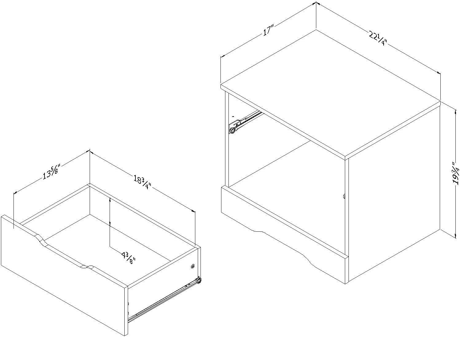 Holland 1 Drawer Nightstand