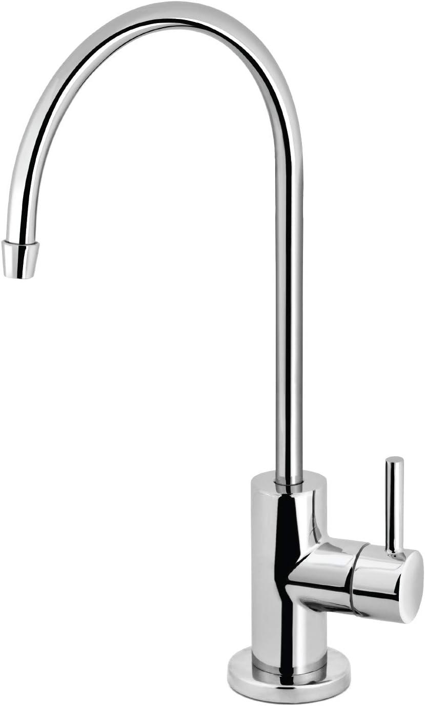 Express Water Modern Water Filter Faucet – Chrome – Drinking Water Faucet – Reverse Osmosis Filtration System and Kitchen Sink Beverage Faucet – Simple 3-Piece Easy Install Faucet
