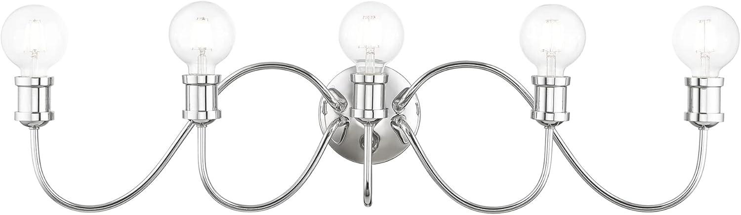 Livex Lighting Lansdale 5 - Light Vanity in  Polished Chrome