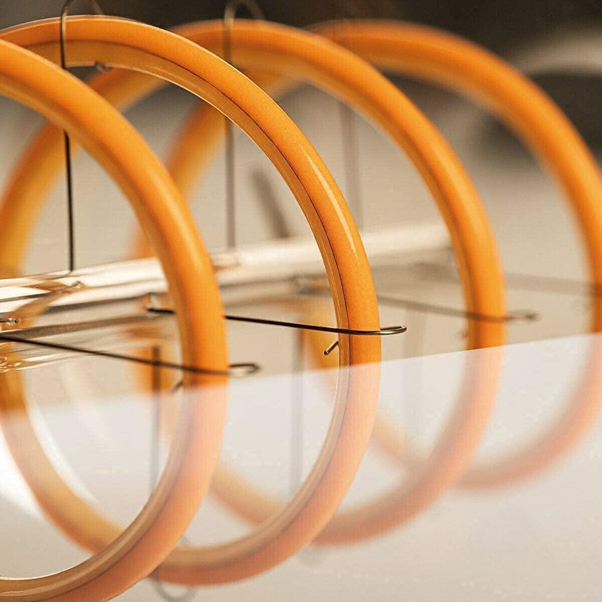 Leools T10 Led Long Bulbs 8W,E26 Dimmable Tubular Bulb,Equivalent 75 Watt, E26 Edison Style Vintage LED Filament Light Bulb,2700K Warm White,8.9in(225mm),4-Pack.