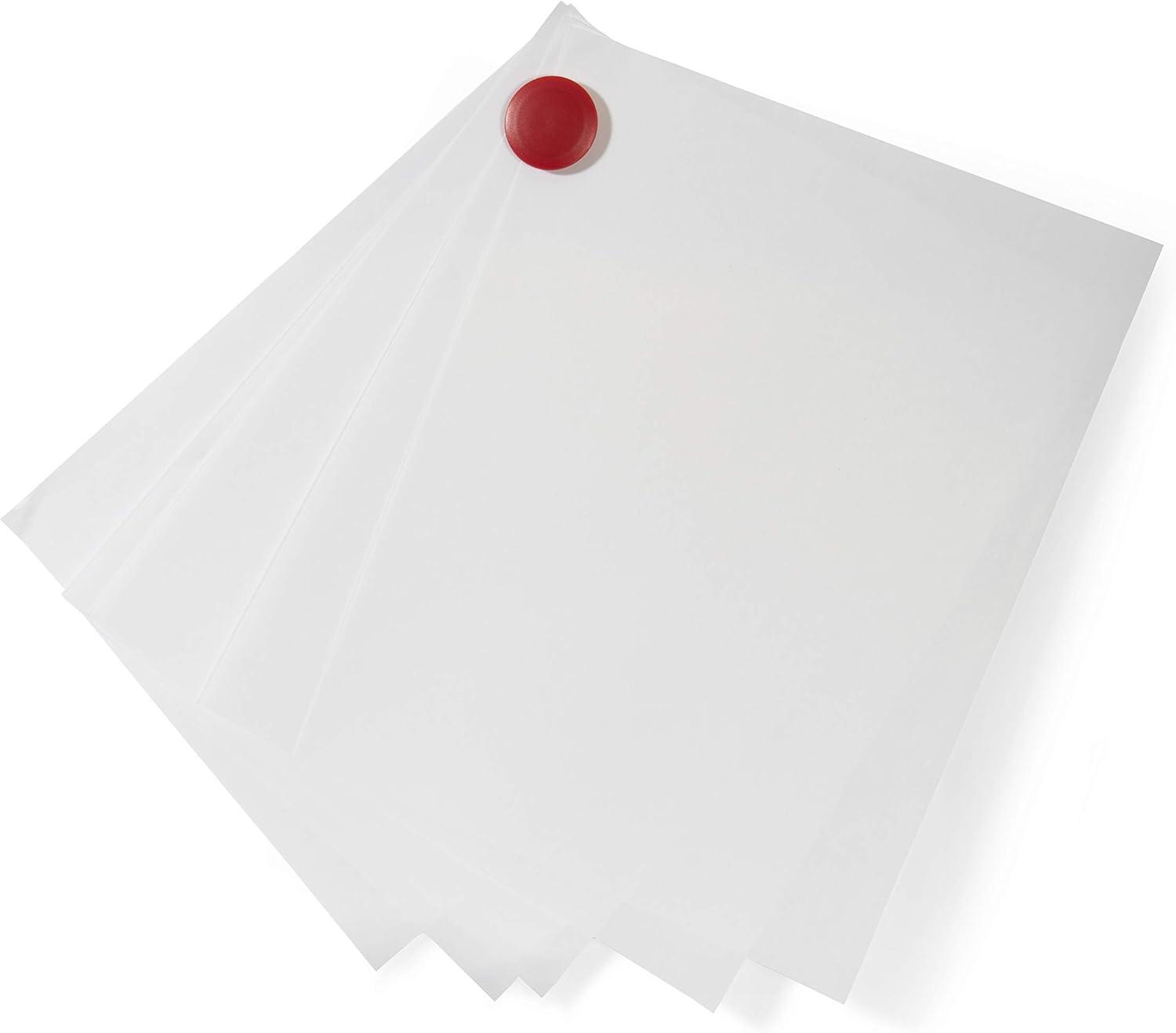 Audio-Visual Direct High Powered Magnets for Glass Dry-Erase Boards, Set of 5 Red