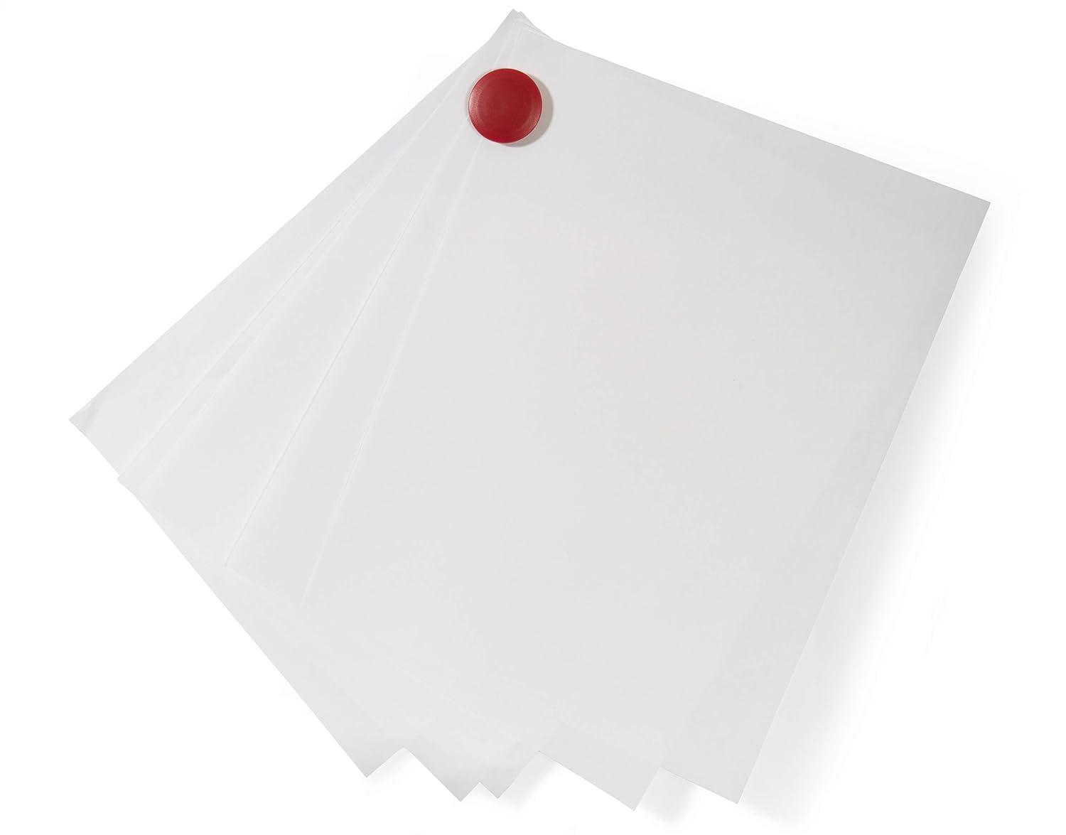Audio-Visual Direct High Powered Magnets for Glass Dry-Erase Boards, Set of 5 Red