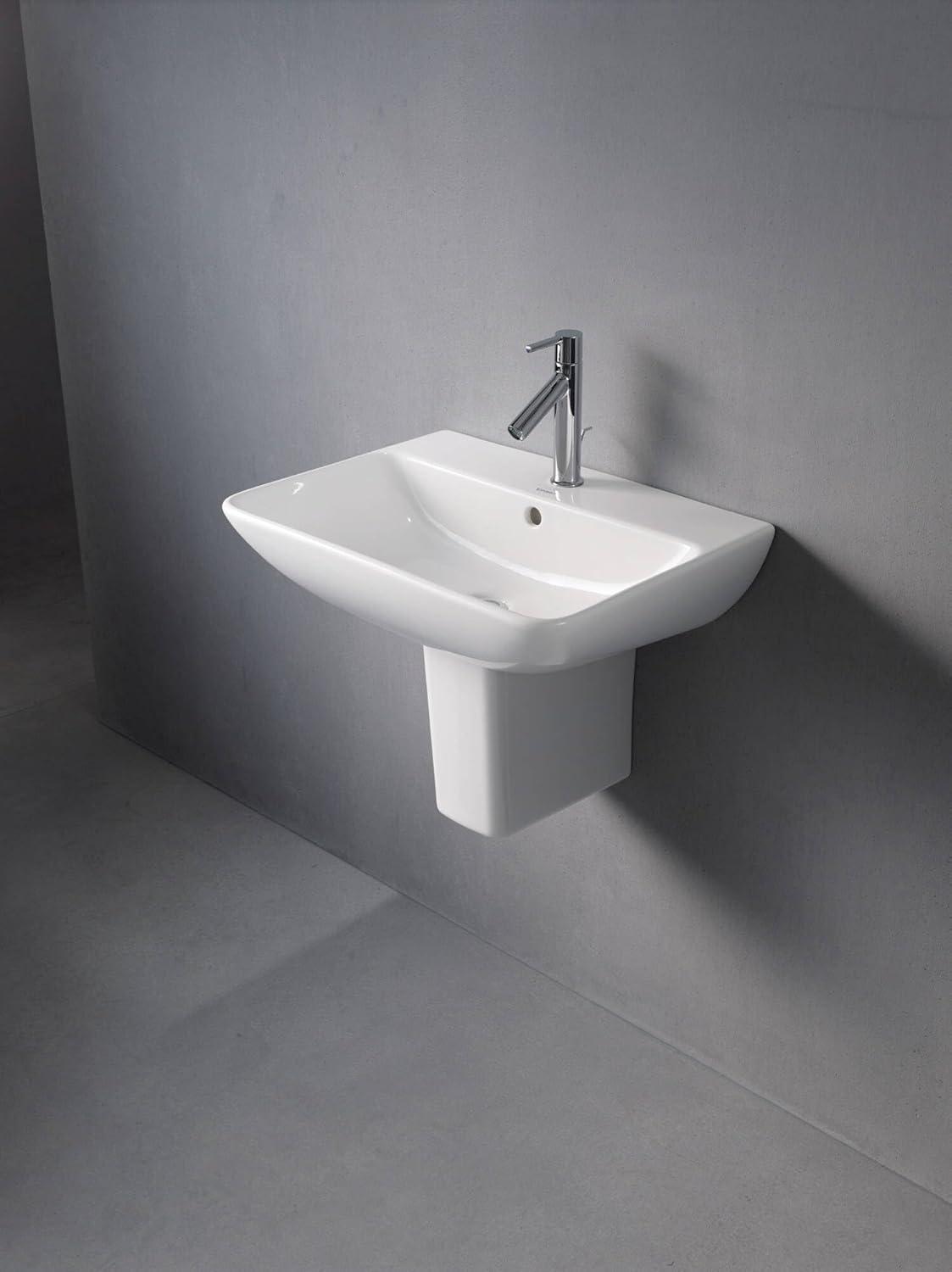 Me By Starck Ceramic 24" Wall Mount Bathroom Sink with Overflow