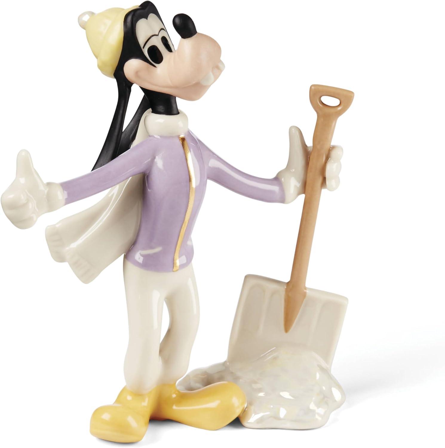 Disney Winter Fun 5-Piece Porcelain Figurine Set with 24K Gold Accents