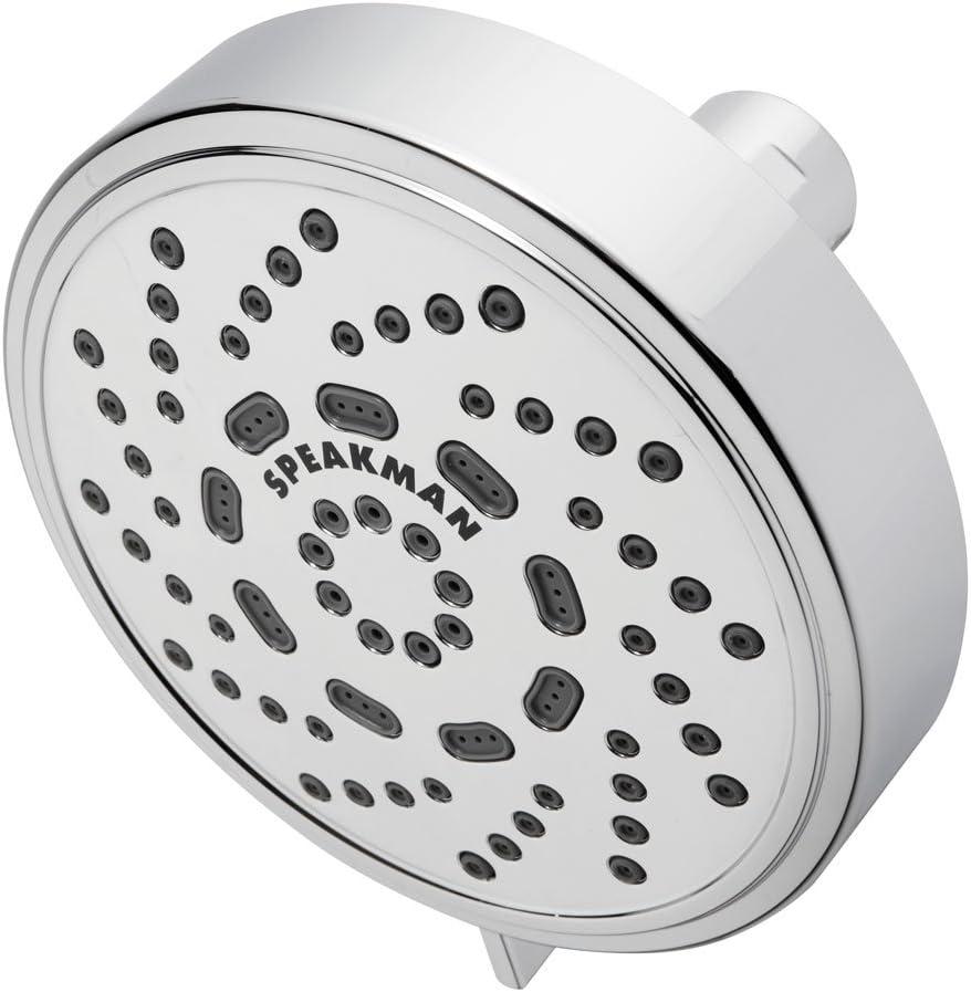 Speakman Echo Multi-Function Adjustable 2.0 GPM Shower Head, Polished Chrome