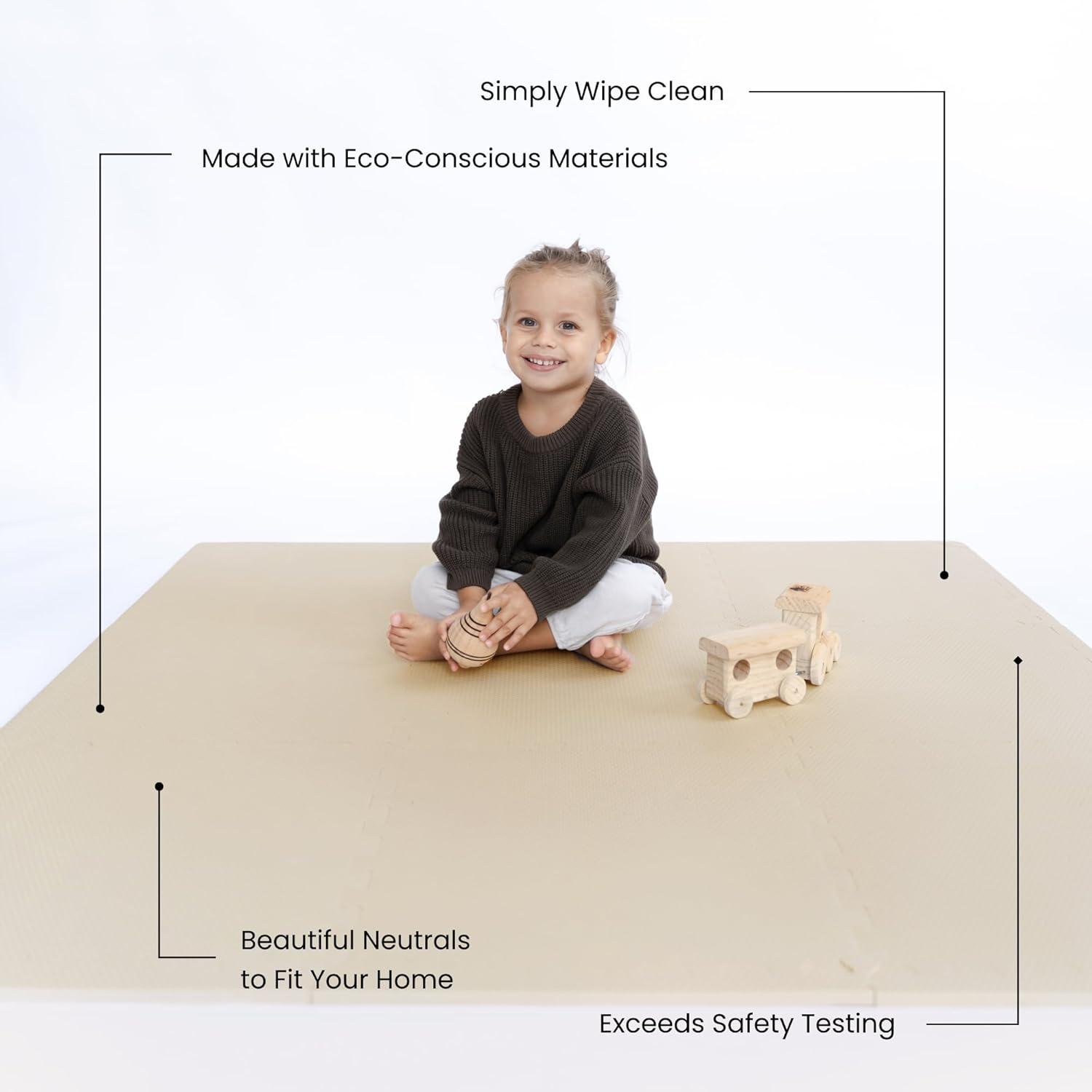 Toddlekind Classic Foam Puzzle Playmat - Clay