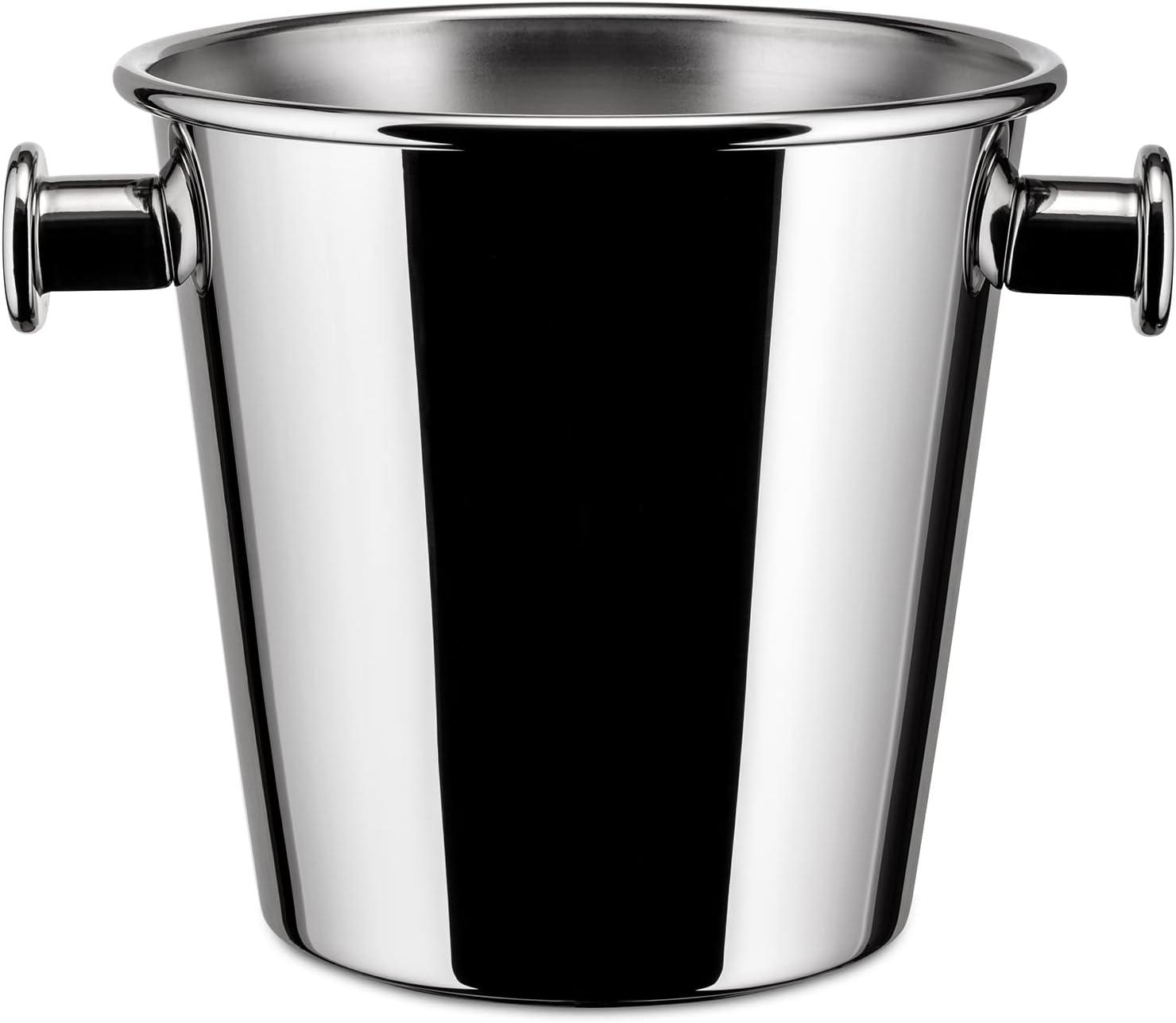 Alessi 5.5" Silver Stainless Steel Ice Bucket