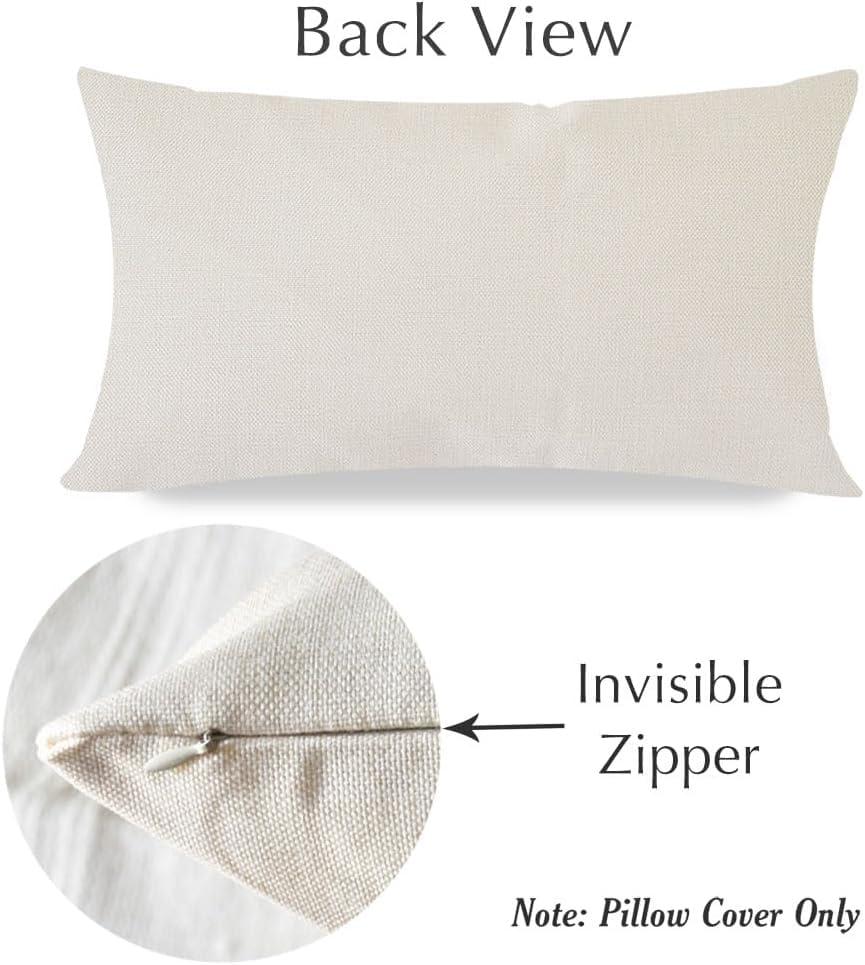 PANDICORN Welcome Throw Pillow Covers 12x20 Inch Modern Farmhouse Outdoor Front Porch Patio Decorations Lumbar Decorative Throw Pillows Cases Cushion Covers for Home Living Room Bedroom Couch Decor