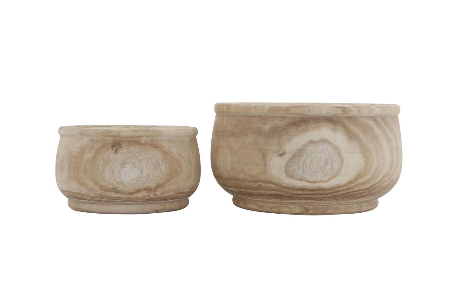 7.5" x 14" Paulownia Wood Planter Natural - Storied Home