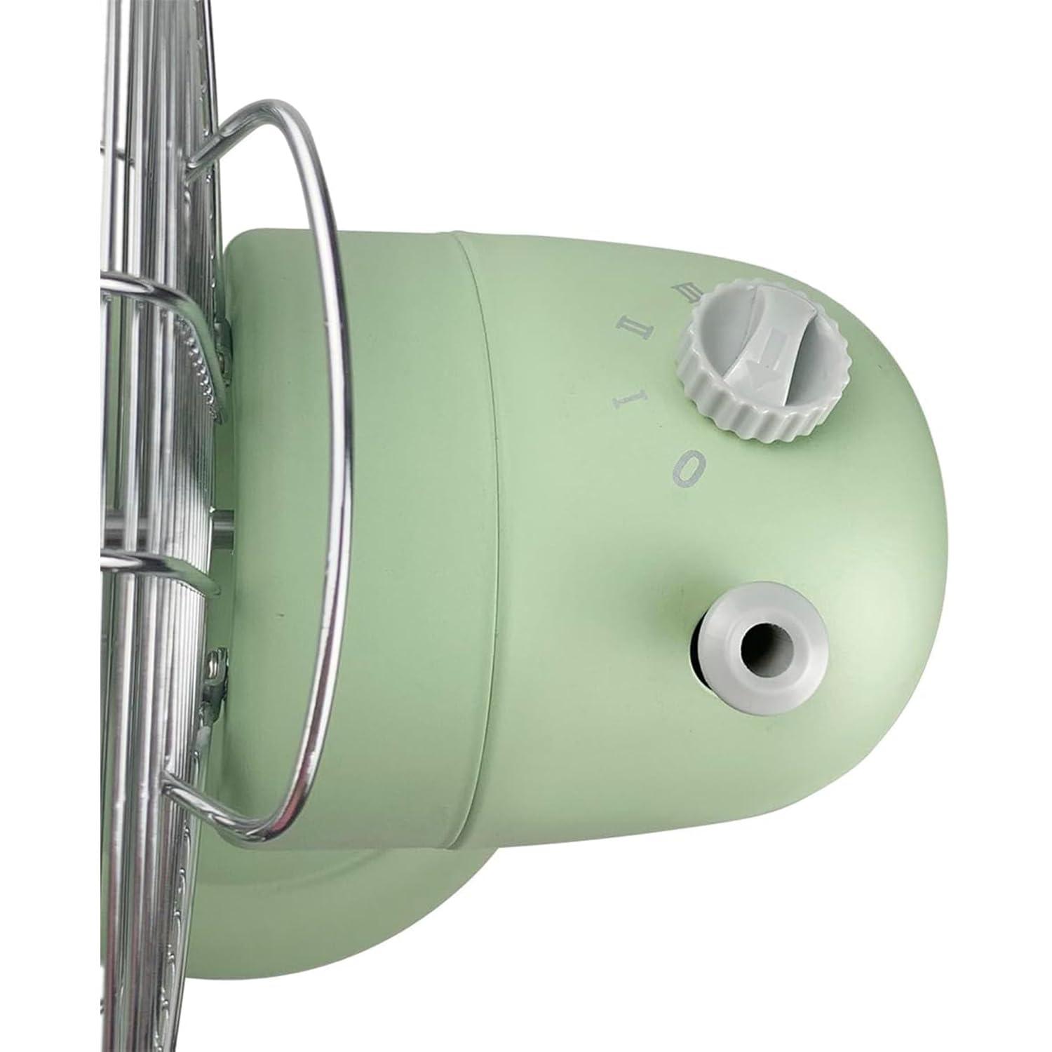 Good Housekeeping Good Housekeeping's All-Metal Retro 3-Speed 12" Oscillating Office Desk Table Fan (Multiple Finishes Available)