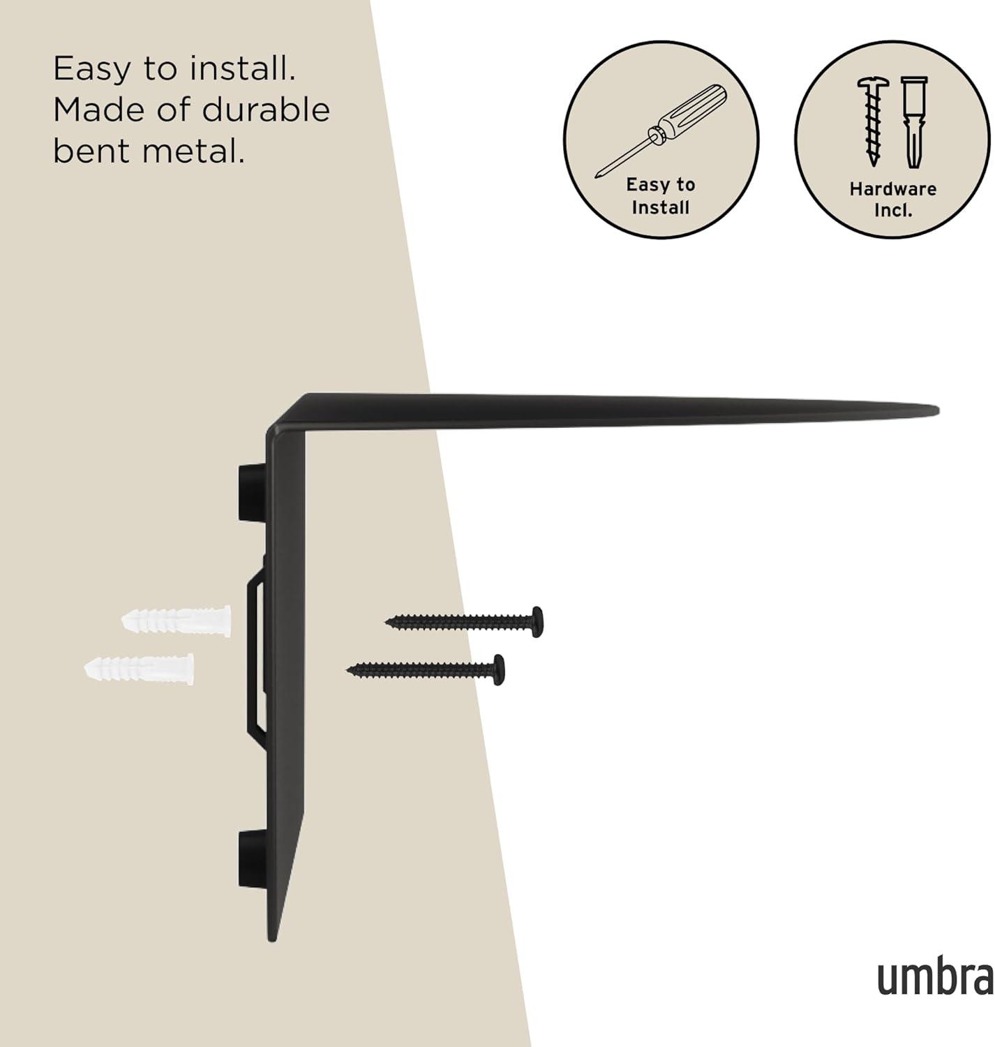 4 Piece Circle Metal Floating Shelf