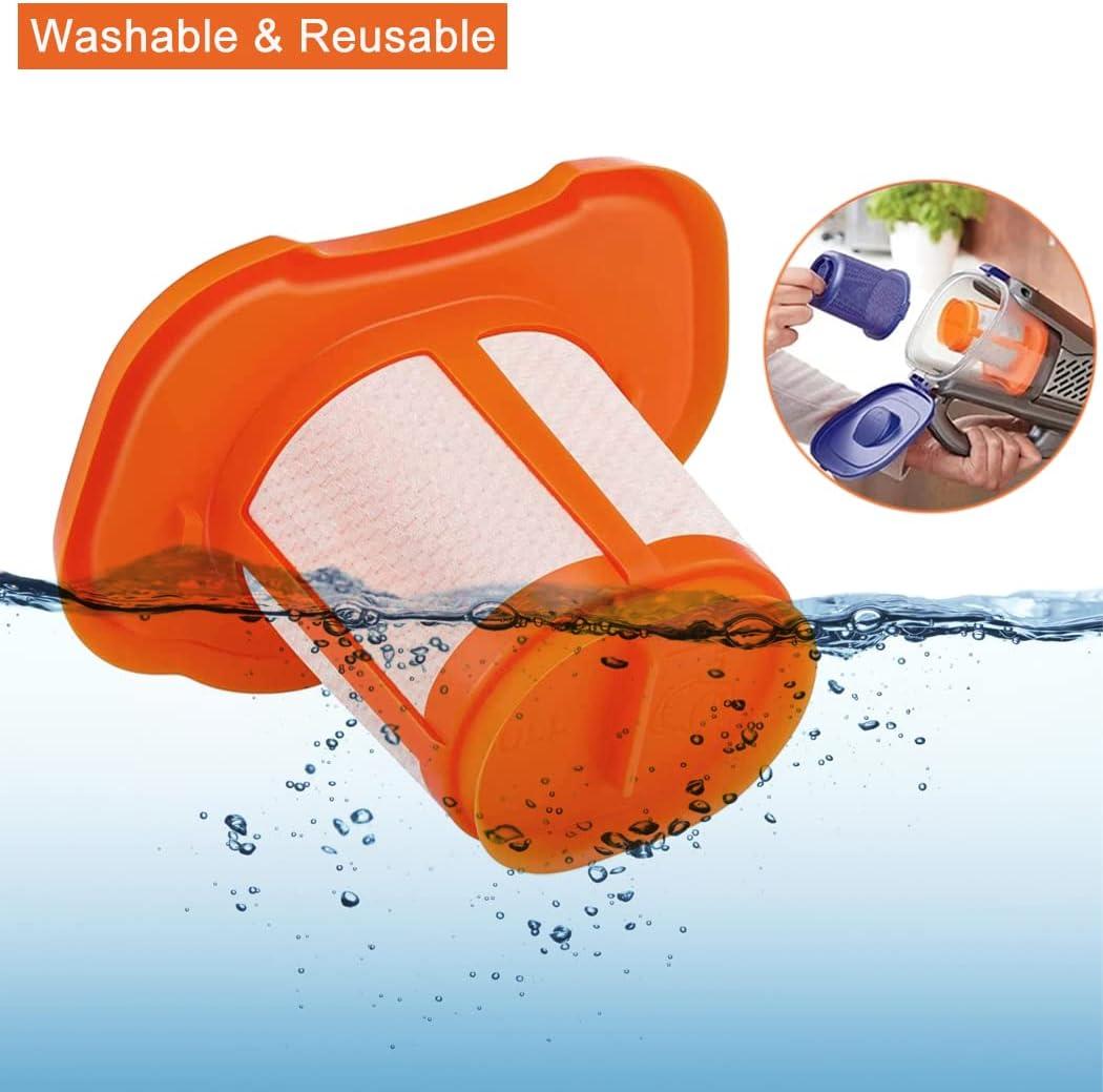 4Pack Filters HHVKF10 For BLACK+DECKER HHVK320J10 HHVK320J61 HHVK320JZ01 HHVK415B01 HHVK515J00 HHVK515J00FF HHVK515JP07 HHVK515BPF07 Hand Vacuum Replacement Parts