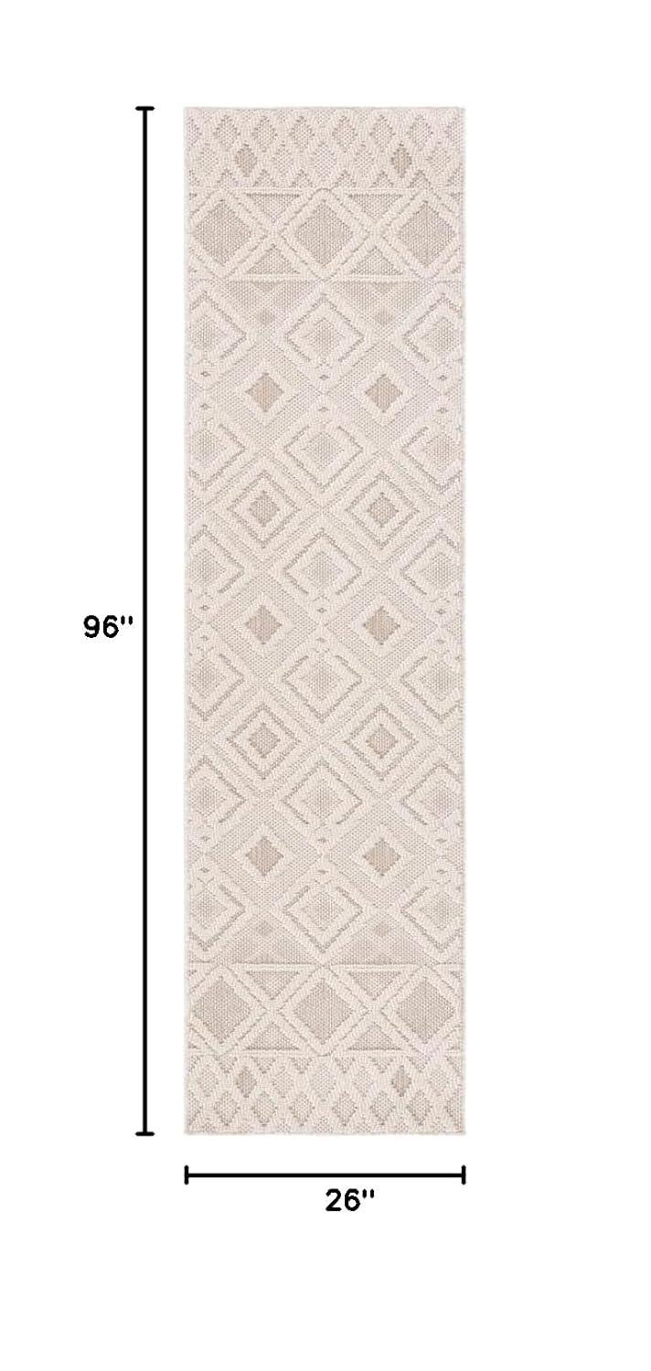 Global GLB404 Power Loomed Indoor Area Rug - Beige/Ivory - 8'x10' - Safavieh