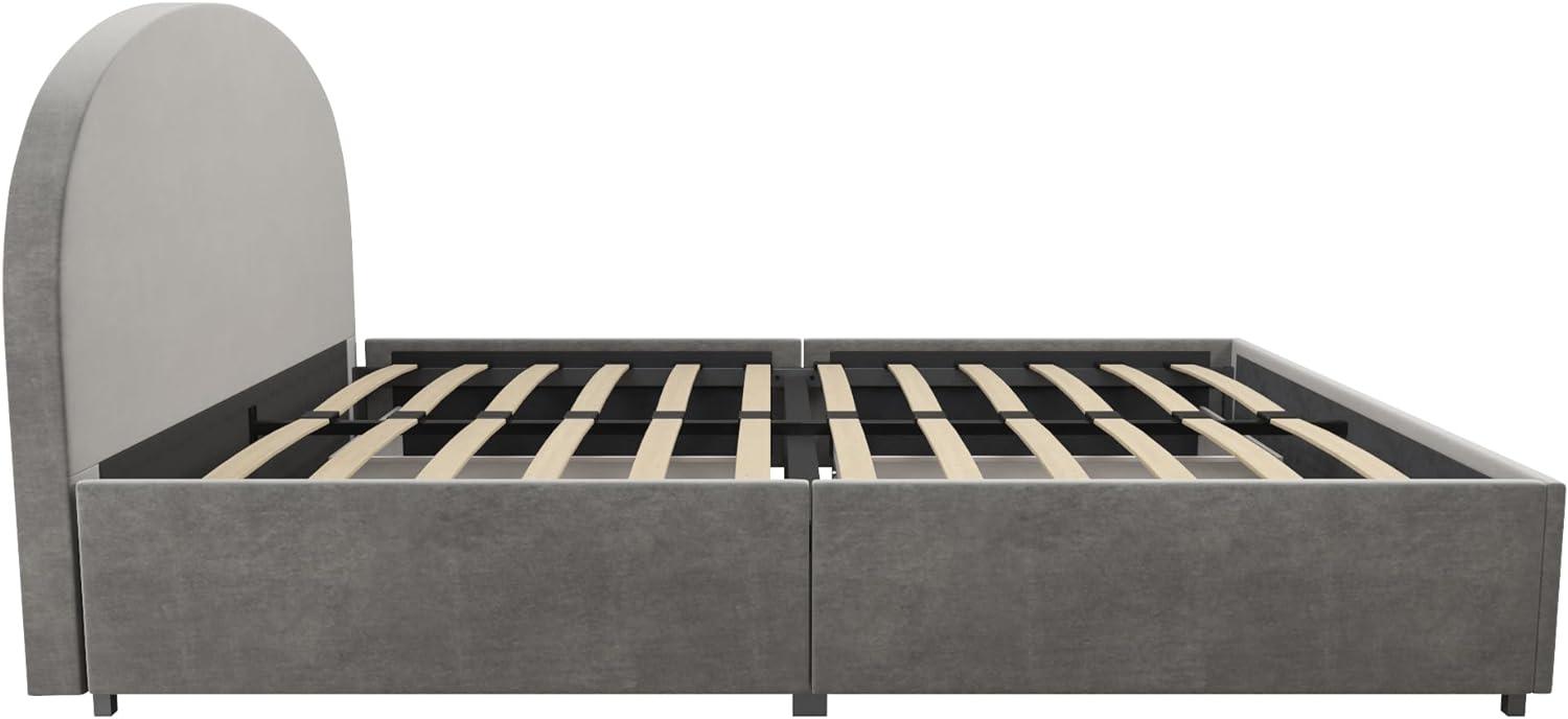 Moon Upholstered Platform Storage Bed