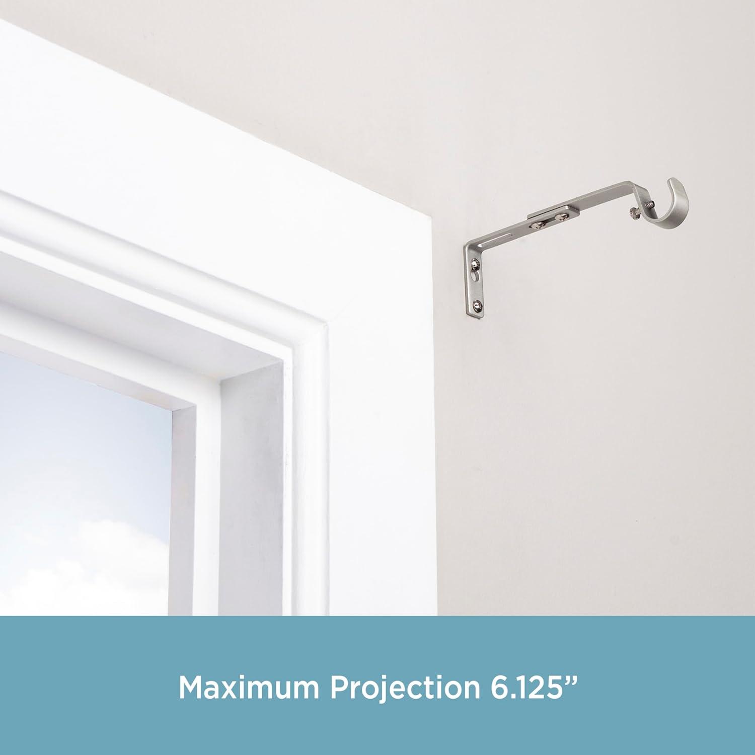 Kenney 3/4" Adjustable Brackets Curtain Rod Brackets