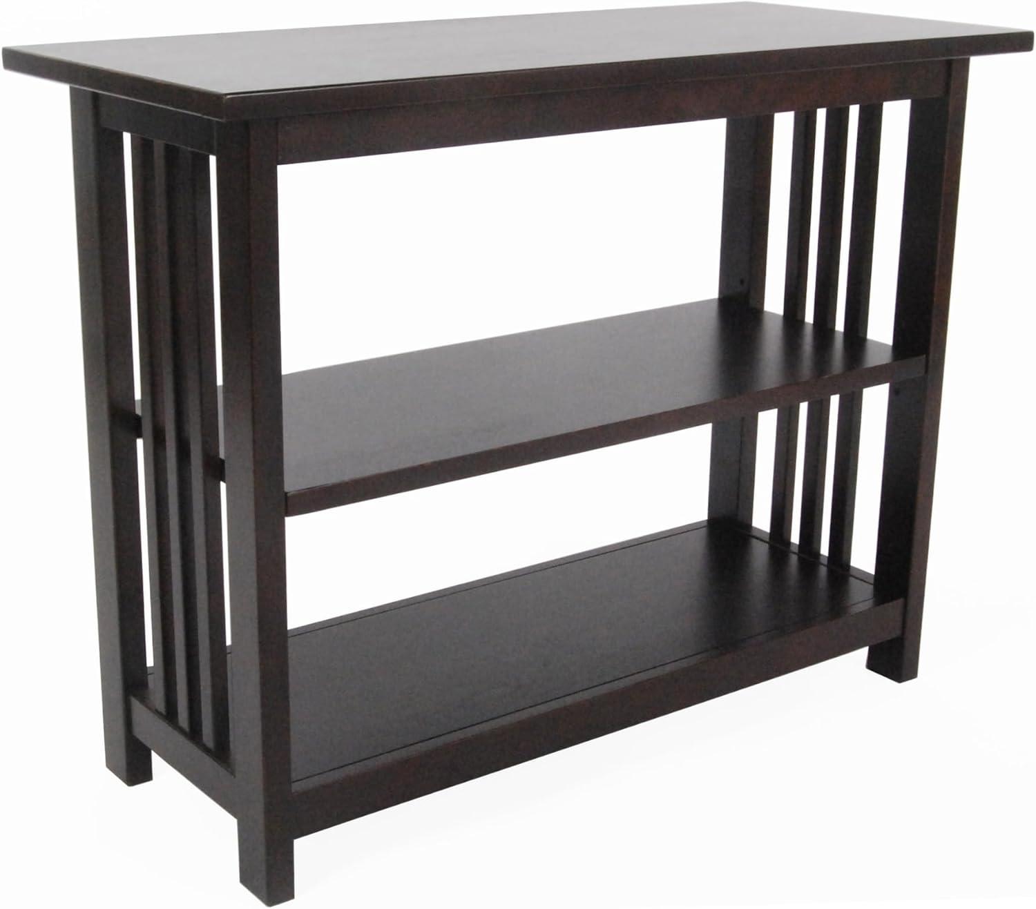 Alaterre Artisan Under Window Bookshelf, Espresso