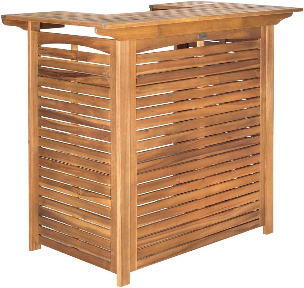 Monterey Patio Outdoor Bar Table - Natural - Safavieh